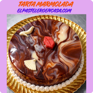 Tarta Marmolada chocolate blanco y negro