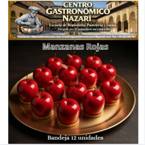 Manzanas Rojas, pastel con forma de manzana roja